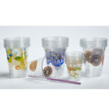 Disposable plastic cups with custom logo 12oz 16oz plastic cup drink PET cups