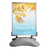 hot sale advertising water display base board outdoor double sided poster stand