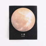 Creative Science Fiction Planet Convenience Sticker Self-adhesive Starry Circular Notepad Stationery N Times Sticker
