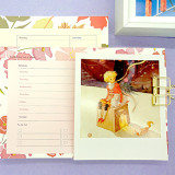 2021 Cute flower school student undated desk agenda planner note pad stationery:weekly planner daily schedule memo pad