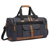 Large Capacity Duffel Bag Canvas One Shoulder Men's Outdoor Hand Travel Bag Support Custom Logo