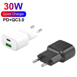 New Arrival 2 Ports Quick Charge 3.0 USB C Charger PD 30W Mobile Phone Charger Adapter