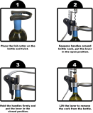 Good Quality Red Wine Opener Foil Cutter Reusable Lever Bottle Corkscrew Zinc Alloy Rabbit Wine Opener