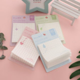 Cartoon creative colorful lattice cute note student  memo pad message paper note pad customize 4 models