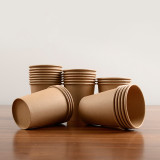 Food grade thick single wall kraft paper cup cheap price for coffee