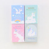 Candy cartoon unicorn pattern student sticky memo pad set stationery,cute colorful writing notes pad for kids,240 pcs