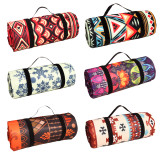 National Style Pattern Portable Outdoor Picnic Mat Damp Proof Custom Design Camping Waterproof Picnic Blanket Cloth