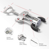Hot Selling Zinc Alloy Multifunctional Wine Beer Bottle Opener Wine Corkscrew Wing Corkscrew Opener