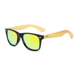 Superhot Eyewear 70107 Custom Logo Brand Polarized Square Bamboo Sunglasses