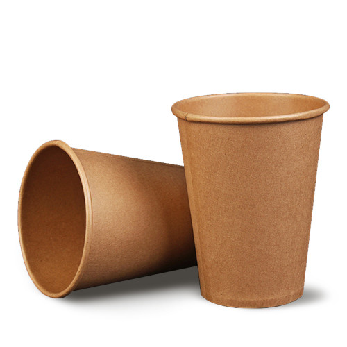 Food grade thick single wall kraft paper cup cheap price for coffee