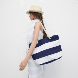 Custom Logo Cotton Lady Handle Tote Beach Bag With Print