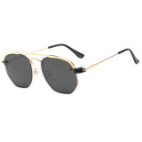 17832Superhot Eyewear Classic Design Retro Round Metal Polarized Magnetic Clip On Sun glasses