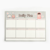 Student plan form memo pad cute and simple torn card hand account notes graffiti coloring week plan memo pad