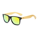 Superhot Eyewear 70107 Custom Logo Brand Polarized Square Bamboo Sunglasses