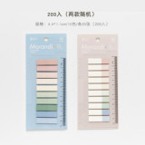 creative colorful sticky PET memo pad cute index label notes pad mug for loose-leaf notebooks stationery 1pack