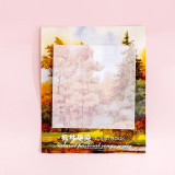 Creative oil painting style square torn message N times sticky note memo note paper