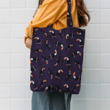 Texupday Custom Printed Colorful Recycle Plain Organic Cotton Canvas Tote Shopping Bag With Logo