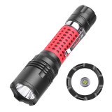 pen clip xhp50 zoomable Silicone anti-skid pipe turch light led flashlight torch tactical flashlight with pressure switch