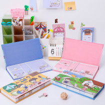 Creative cartoon hut boxed notes pad,Student Multi-function Memo Pad Set Message 480pcs