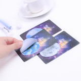 Creative Science Fiction Planet Convenience Sticker Self-adhesive Starry Circular Notepad Stationery N Times Sticker