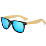 Superhot Eyewear 70107 Custom Logo Brand Polarized Square Bamboo Sunglasses