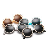 Fashion Sunglasses Women Brand Designer Glasses for Women oculos de sol Feminino Steampunk Mental Frame Polarized Blue 127601