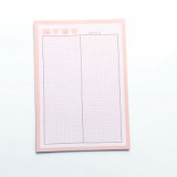 Creative cute sticky note student  memo pad Cartoon plaid cute bear can care convenient message paper note pad customize