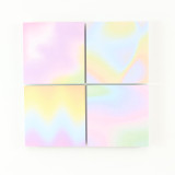 Creative laser watercolor school student memo pad writing notepad stationery item,can tear,64sheets