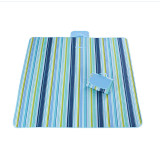 Outdoor beach camping striped waterproof custom foldable picnic camping blanket mat