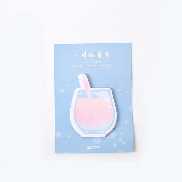 Cute kawaii Korean summer series school sticky notes pad self-adhesive memo pad stationery