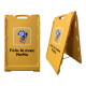 Double Side Outdoor Plastic A Frame Pavement Sidewalk Signs  Advertising Board