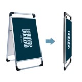 Manufacturer Sign board stand metal aluminum snap A frame board sign