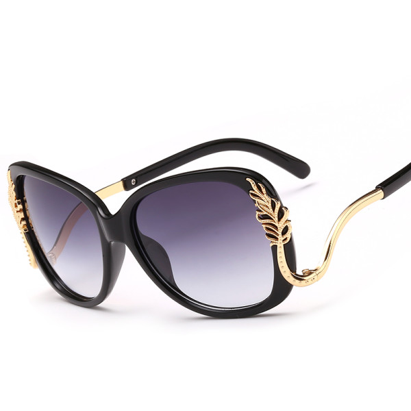 Vintage Ladies Oversized Sunglasses Women Brand Designer Gradient uv400 Sun Glasses For Woman Black Oculos lunette 135101