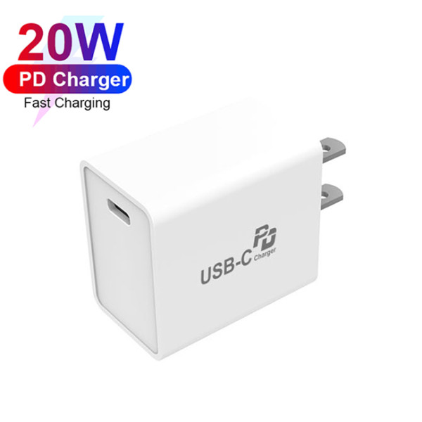 Hot Sale 20W Type-C PD Smart Wall Charger Adapter for Mobile Phone With Plug Can Be Customized