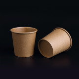 Food grade thick single wall kraft paper cup cheap price for coffee