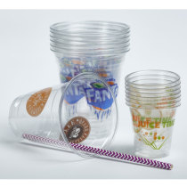 Disposable plastic cups with custom logo 12oz 16oz plastic cup drink PET cups
