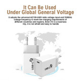 Single Port USB-C Charger Adapter EU US Plug Travel Wall Support 30W Fast Charging Mobile Phone Charger