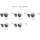 17832Superhot Eyewear Classic Design Retro Round Metal Polarized Magnetic Clip On Sun glasses