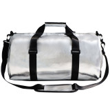 Wholesale custom low moq waterproof PU leather tote crossbody shoulder bag mens outdoor gym duffel travel bags