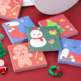Creative Christmas cartoon office school self-adhesive writing memo pad notes pad stationery supplies 50 sheets