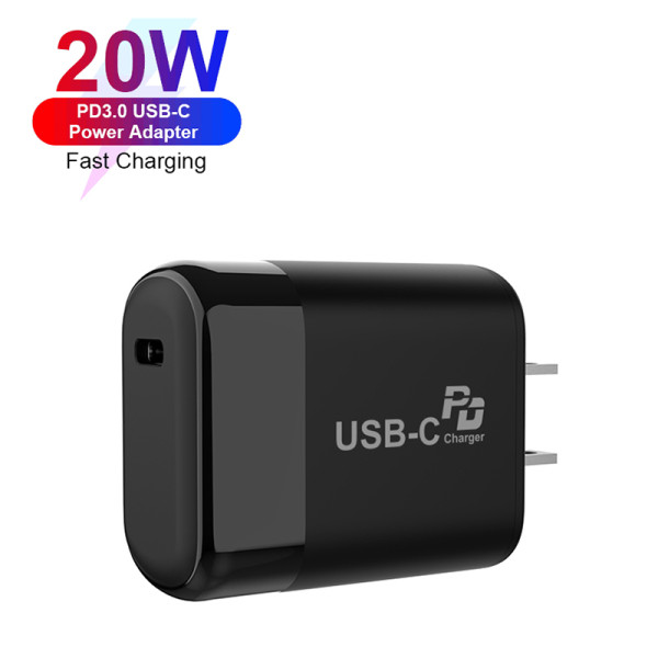New Arrivals 20W PD Portable Wall Charger Travel Adapter 20W USB C PD Charger Fast Charging for iPhone 12