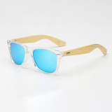 Superhot Eyewear 70107 Custom Logo Brand Polarized Square Bamboo Sunglasses