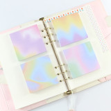 Creative laser watercolor school student memo pad writing notepad stationery item,can tear,64sheets