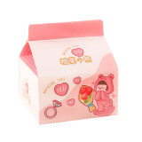 Cute kawaii  gradient classification index stickers memo pad creative milk carton notes customize  stationery 201  sheets