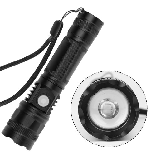 New Arrival High Power Aluminum Alloy 18650 Battery USB Rechargeable Torch Light Mini LED Zoom Flashlight
