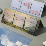 Creative scenery school student sticky  memo pad decoration notes pad