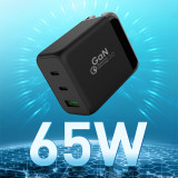 CB KC PSE CE ROSH Certified 65W Quick Charger GaN Super Mini USB Type-c PD Wall Charger