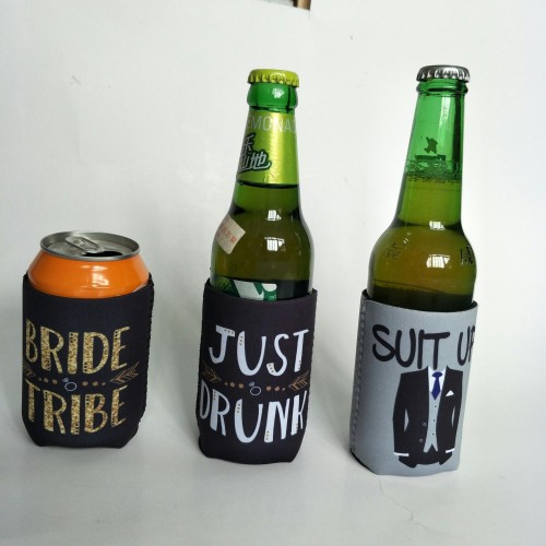 Collapsible Can Cooler with Bottle Opener