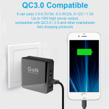 4 Port USB-C PD Chargers 136W Charging QC 3.0 Travel USB Wall Charger With CB KC PSE CE Approved