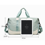 New Design Wholesale Fashion Colorful Custom Logo Printed Large Ladies Leather Duffle Travel Bag